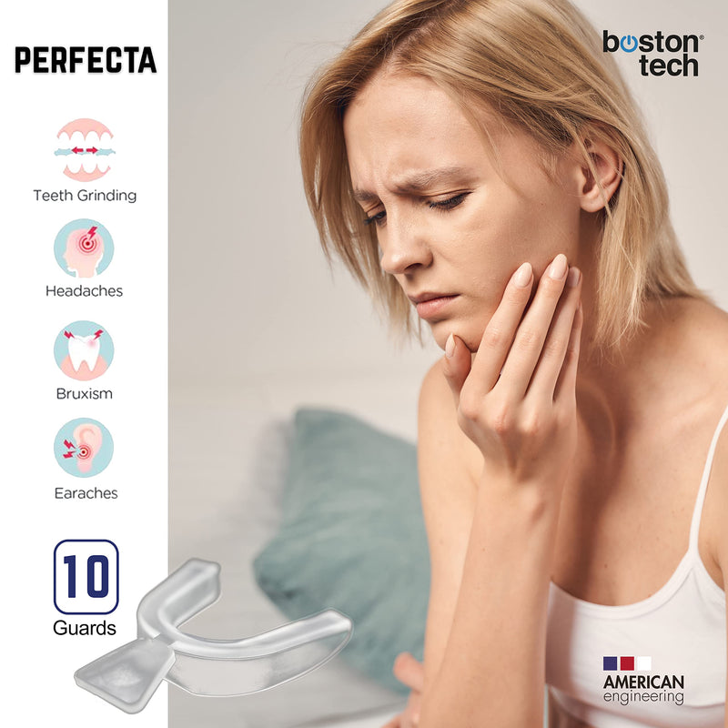 PERFECTA 10 dental splints, moldable night protectors for teeth, for bruxism and temporomandibular joint disorders, without BPA, case included - NewNest Australia