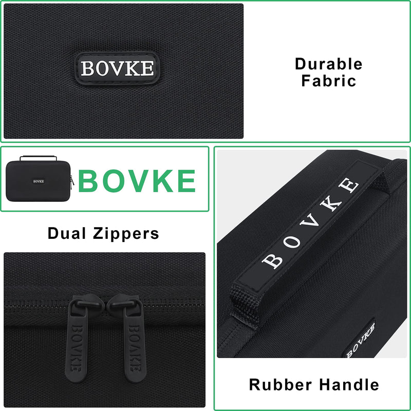 BOVKE Hard GPS Case Compatible with 6-7 Inch Garmin DriveSmart 65/61 LMT-S, Nuvi 2797LMT Drive 61/60 Nuvi 2757LM GPS Navigator System, Extra Room for Car Chargers, Friction Mounts, USB Cables, Black Black + Inside Gray - NewNest Australia