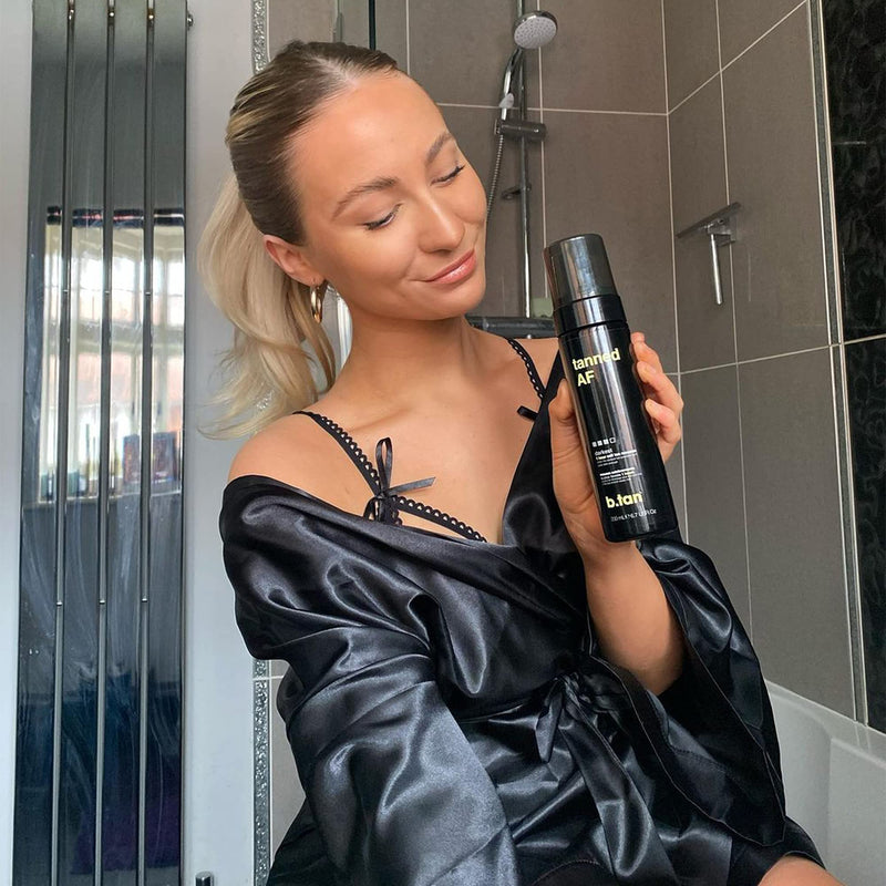 b.tan Ultra Dark Self Tanner - 100% Natural, Fast, 1 Hour Sunless Tanner Mousse, No Gimmicks, No Fake Tan Smell, No Added Nasties, Vegan, Cruelty & Paraben Free, 6.7 Fl Oz 3X Dark Brown Tan - NewNest Australia