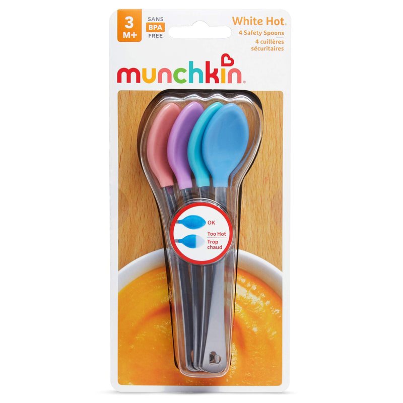 Munchkin White Hot Safety Spoons, 4 Pack 4 Count - NewNest Australia