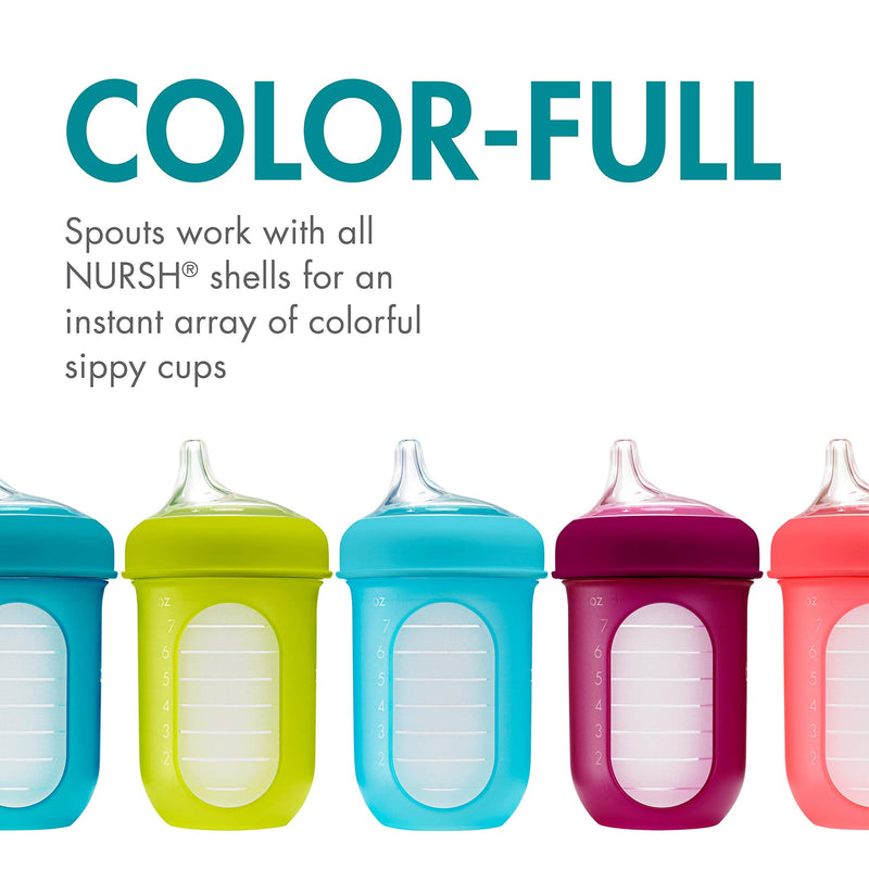 Boon, NURSH Silicone Sippy Cup Lid, 6 Months and up (Pack of 3) Sippy Cup Lids - NewNest Australia