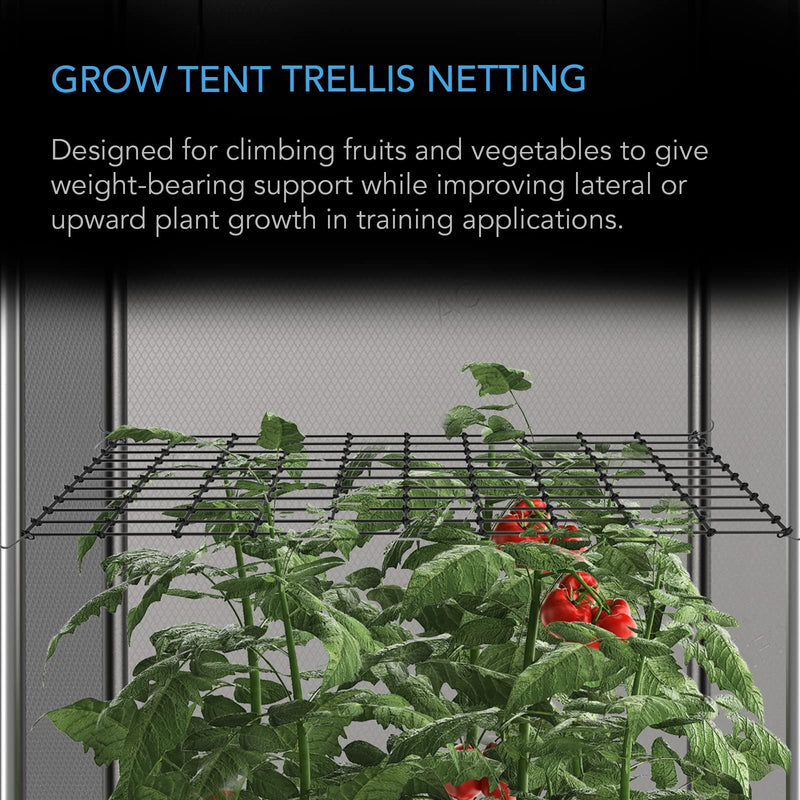 AC Infinity Grow Tent Trellis Netting 3x3', Heavy-Duty Elastic Plant Net with Steel Hooks, Flexible Hydroponics Scrog Support for Grow Tents, Gardening, and Horticulture - NewNest Australia