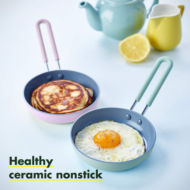 GreenPan Mini Healthy Ceramic Nonstick Sky Blue Egg Pan, 5" Egg Pan, 5" - NewNest Australia