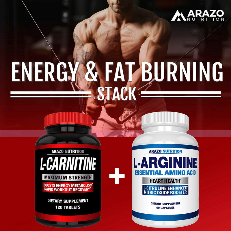 Super Strength L-Carnitine 1000mg Servings Plus Calcium for Boosted Metabolism and Improved Muscle Gain - Arazo Nutrition - NewNest Australia