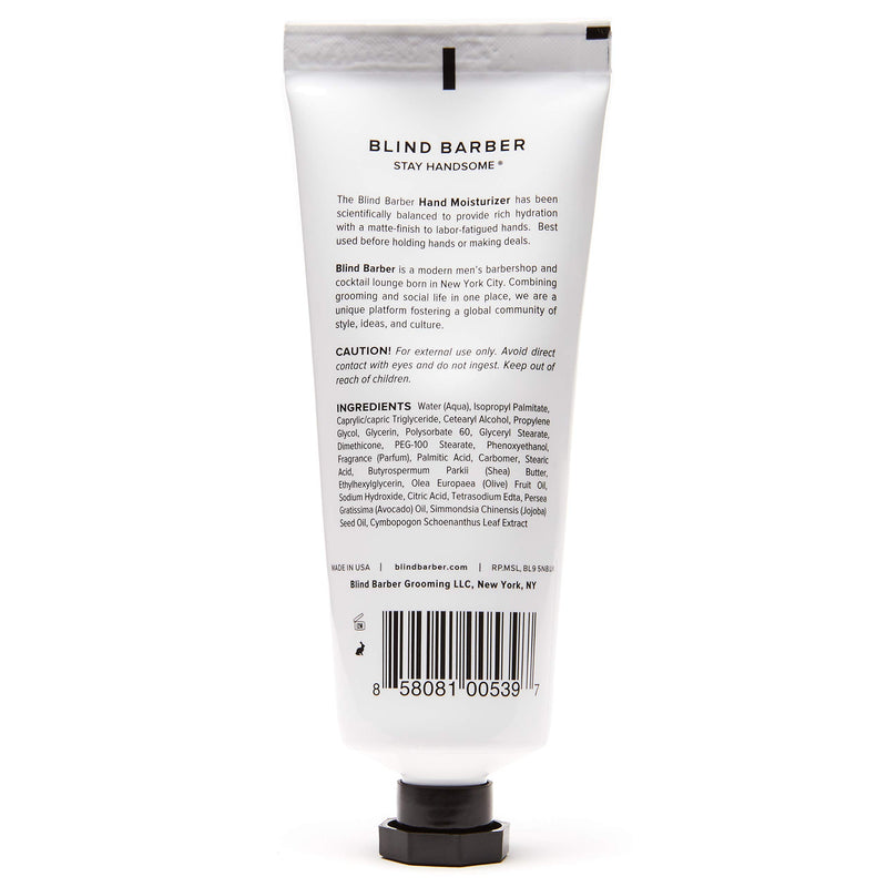 Blind Barber Lemongrass Tea Hand Moisturizer - NewNest Australia