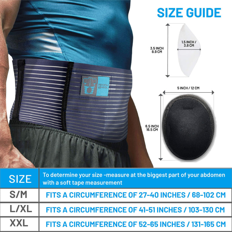 Everyday Medical Umbilical Hernia Belt - For Women and Men – Abdominal Hernia Binder for Belly Button Navel Hernia Support, Helps Relieve Pain - for Incisional, Epigastric, Ventral, & Inguinal Hernia Small/Medium (Pack of 1) - NewNest Australia