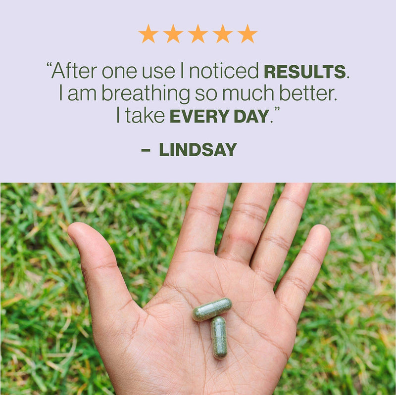 Hilma Natural Sinus Support - Allergy Relief with Butterbur, Stinging Nettles & Spirulina - Non-Drowsy - Organic, Clinically Proven Ingredients - 120 Vegan Capsules 120 Count (Pack of 1) - NewNest Australia