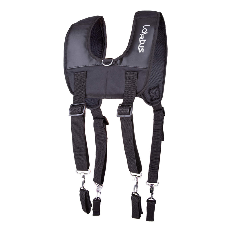 LAUTUS Padded Tool Belt Suspenders w/Chest Strap, Pencil Sleeve, Tape Measure, Cell Phone Holder | Comfortable & Heavy Duty | Fully Adjustable | Construction Grade | - NewNest Australia