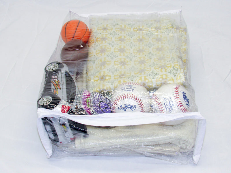 Fba Clear Vinyl Zippered Sweater Clothing Storage Bag 11 x 15 x 4 Set of10 - NewNest Australia