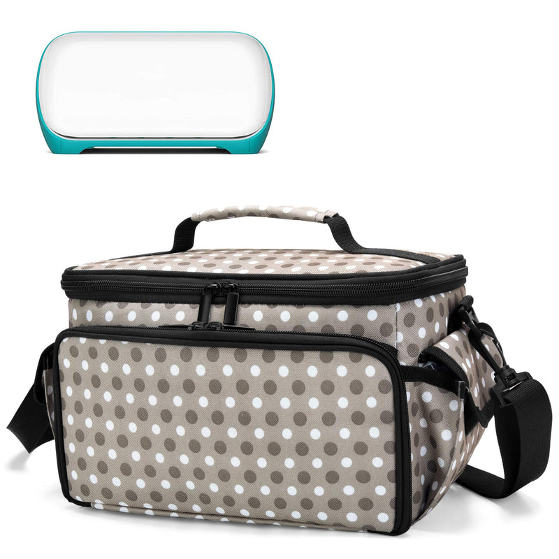 YARWO Carrying Case Compatible with Cricut Joy, Tote Bag with Detachable Divider for Power Adapter and Craft Accessories, Dots - NewNest Australia