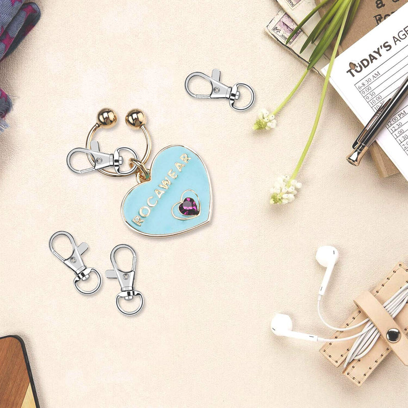 60Pcs Key Chain Clip Hooks Swivel Clasps Lanyard Snap Hook Lobster Claw Clasp for Keychain DIY Jewelry Crafts 60 - NewNest Australia