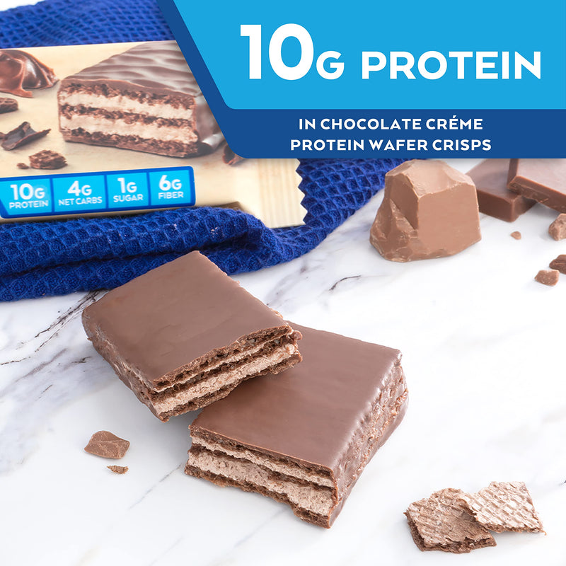 Atkins Protein Wafer Crisps, Chocolate Crème, Keto Friendly, 5 Count - NewNest Australia