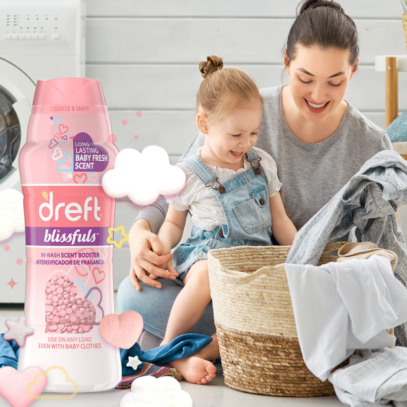 Dreft Blissfuls in-Wash Scent Booster Beads, Baby Fresh Scent, 20.1 oz Baby Fresh Scent 20.1 oz - NewNest Australia