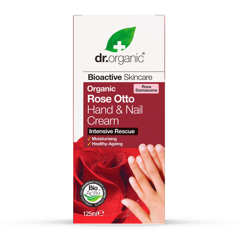 DR ORGANIC Rose Otto Hand & Nail Cream, 125 ml - NewNest Australia