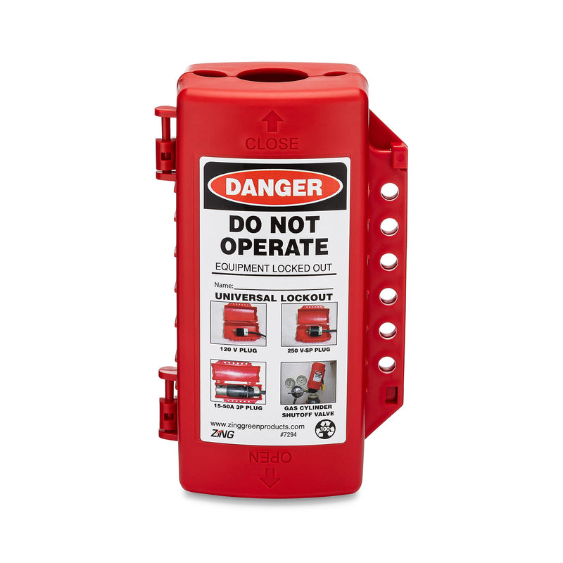 ZING 7294 RecycLockout Lockout Tagout, Universal Plug/Forklift/Cylinder Lockout, Recycled Plastic 1 - NewNest Australia