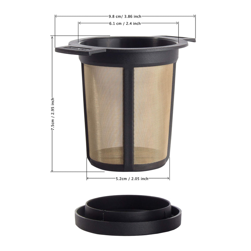 Finum Brewing Basket M Permanent Filter, black, M - NewNest Australia