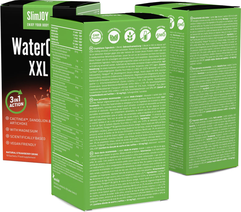 Slimjoy Waterout Extreme - Natural Drainage, Diuretic And Detox Tea - 3 X 10 Bags, Enough For 30 Days - With Free E-Book Guide (English Language Not Guaranteed) - NewNest Australia
