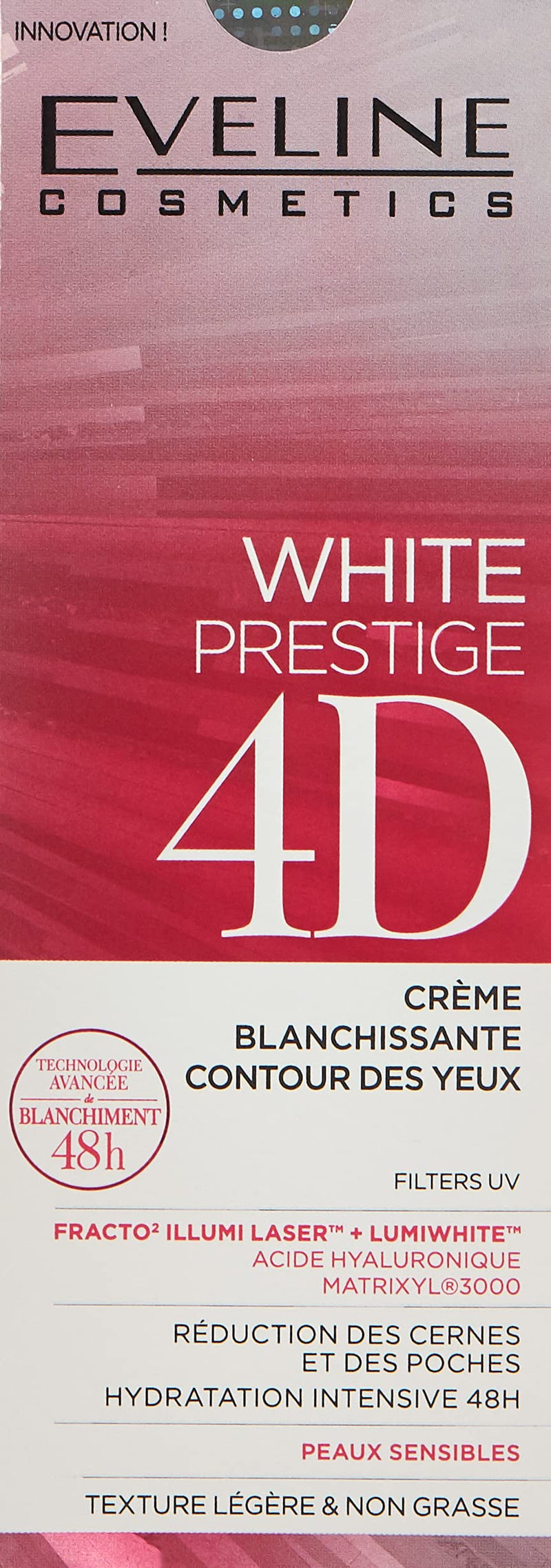 Eveline WHITE PRESTIGE 4D Active Whitening Eye Cream Reduction of Shades & Puffiness 20ml - NewNest Australia