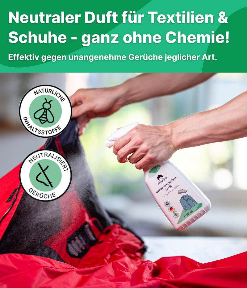Emma Gr√ºn Odor Remover Spray For Shoes, Car, Home & Pets, 500 Ml, Odor Neutraliser For Home, Rooms, Cat Litter Tray, Cat Urine Odor Remover, Extreme Shoe Spray Against Odour - NewNest Australia