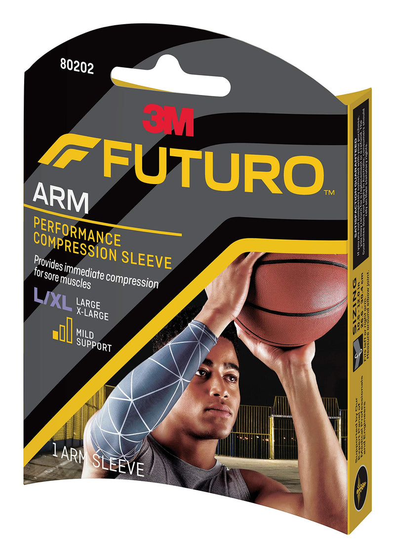Futuro Sport Performance Compression Arm Sleeve, Small/Medium Compression Sleeve L/XL - NewNest Australia