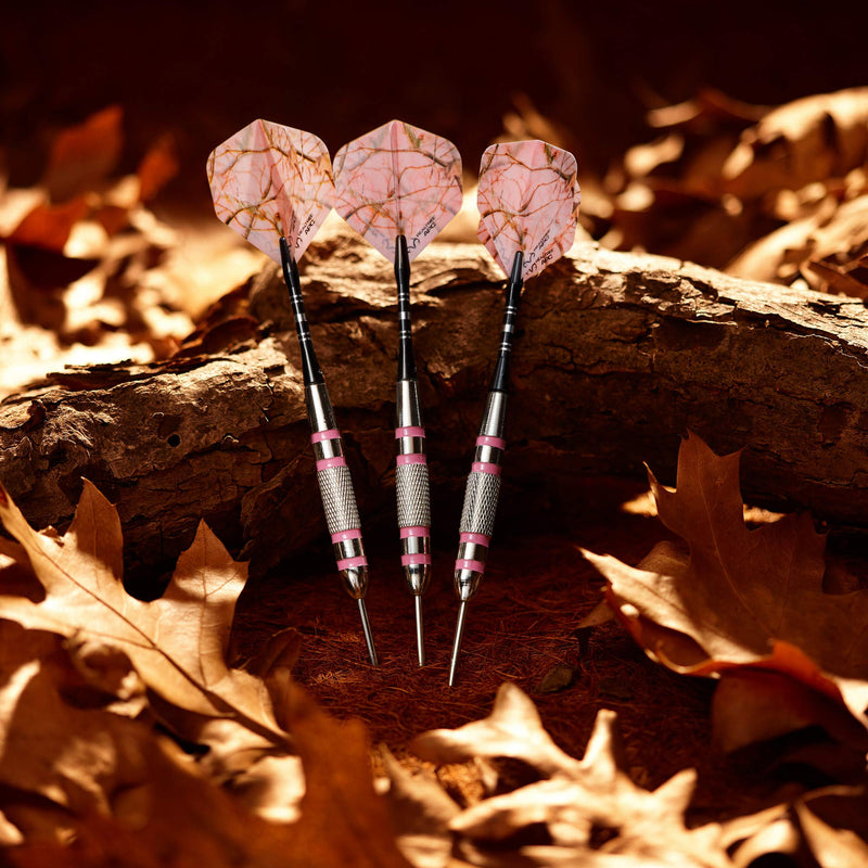 Fat Cat by GLD Products Realtree APC Pink Camo Steel Tip Darts with Storage/Travel Case, 23 Grams , Black - NewNest Australia