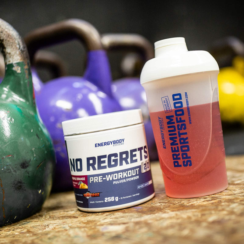 Energybody No Regrets Preworkout Booster 256 G For Strength Training, Endurance Or Gaming / Strong Caffeine Booster With Bcaa Arginine, Beta-Alanine, Taurine - Purple Orange Flavor - 18 Servings - NewNest Australia