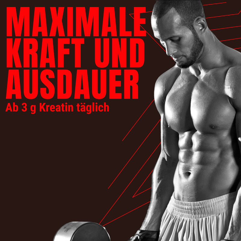 Professional Creatine Capsules ‚ The Most Powerful Muscle Booster ‚ 500 Capsules ‚ Creapure D-Ribose Max Muscles ‚ More Power For Increase Power, Stamina And Increased Muscle Strength ‚ Made In Germany - NewNest Australia