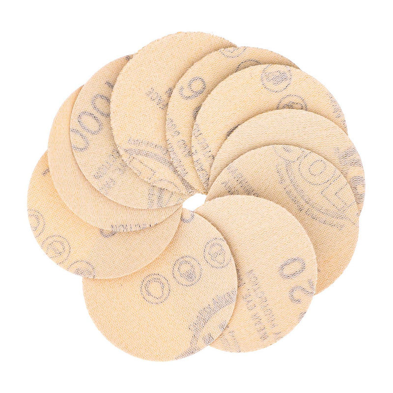 Dura-Gold Premium 2" Gold Hook & Loop Sanding Discs Variety Pack Box - 40, 60, 80, 120, 220, 320, 400, 600, 800, 1000 Grit (5 Sheets Each, 50 Total) & Drill Backing Plate, Automotive, Woodworking - NewNest Australia