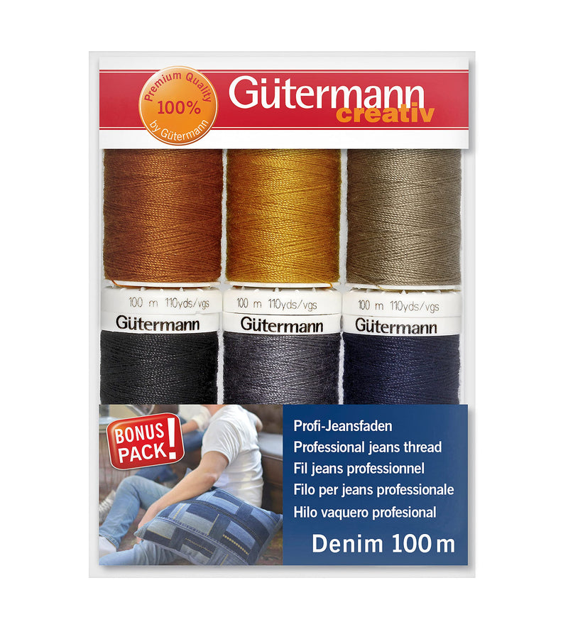 Gutermann Thread Denim 6 SPLS Denim Multicoloured - NewNest Australia