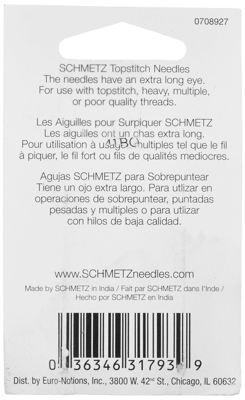 Topstitch Machine Needle-Size 90/14 5/Pkg - NewNest Australia