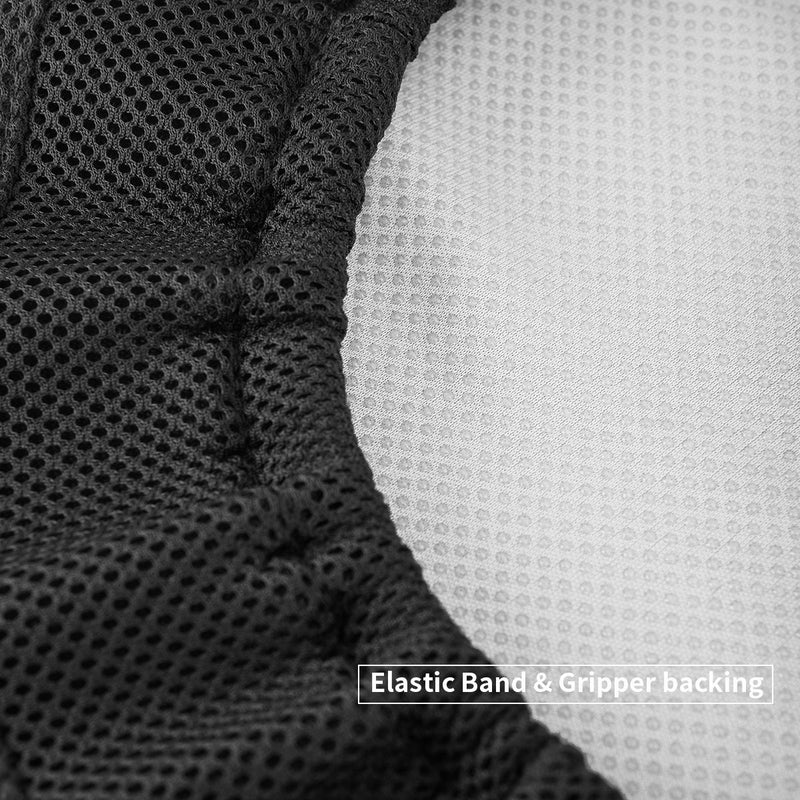 NewNest Australia - Shinnwa Bar Stool Cushions,Memory Foam Bar Stool Covers Round Cushion with Non-Slip Backing and Elastic Band Black, 13"(33cm) 13"(33cm) 