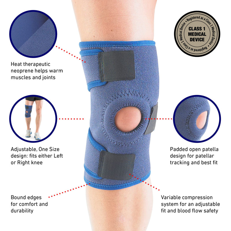 Neo G Knee Support Open Patella - Knee Brace For Arthritis, Joint Pain Relief, ACL, Meniscus Tear, Runners Knee, Walking, Running - Knee Supports for Joint Pain Men and Women - Adjustable Compression - NewNest Australia