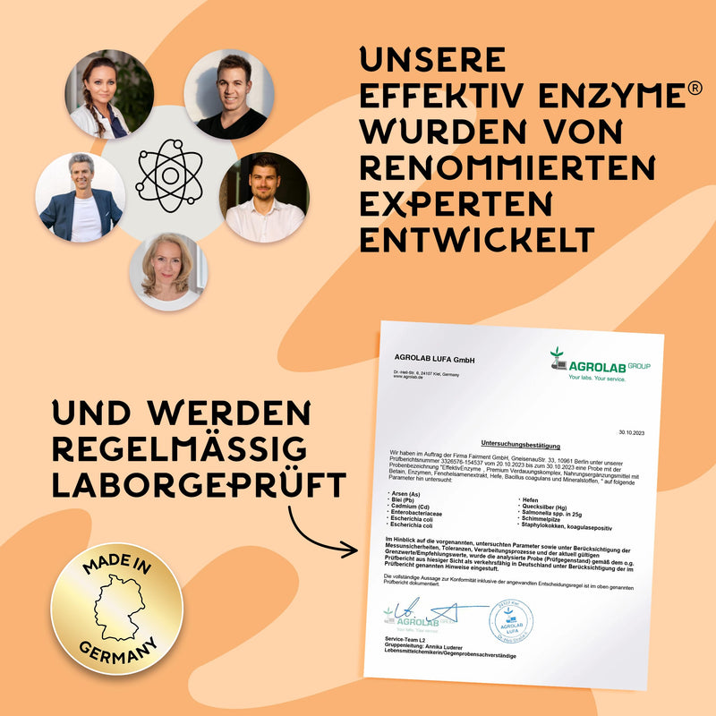 fairment EffectiveEnzyme - NEW - Premium digestive enzyme complex with bromelain, Sango sea coral, lactase, papain | Enzymes Made in Germany | Vegan | 90 capsules per jar (1x jar) 1x 90 capsules - NewNest Australia