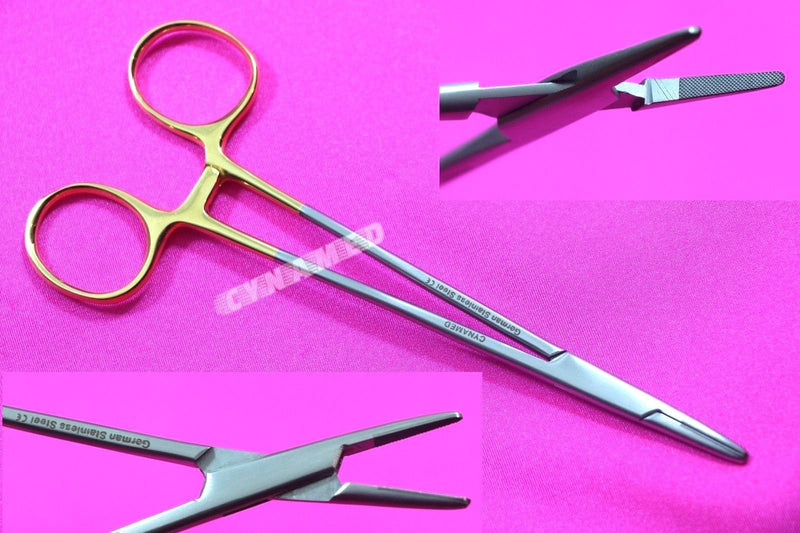 German Stainless Delicate Tc Mayo Hegar Needle Holder Driver 6 inch with Tungsten Carbide Inserts - NewNest Australia