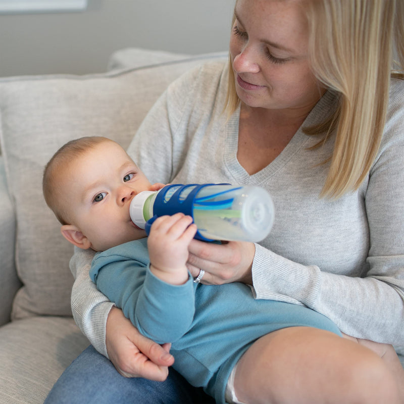 Dr. Brown's Silicone Bottle Handle for Standard Baby Bottles - Blue - 4m+ Standard Neck - NewNest Australia