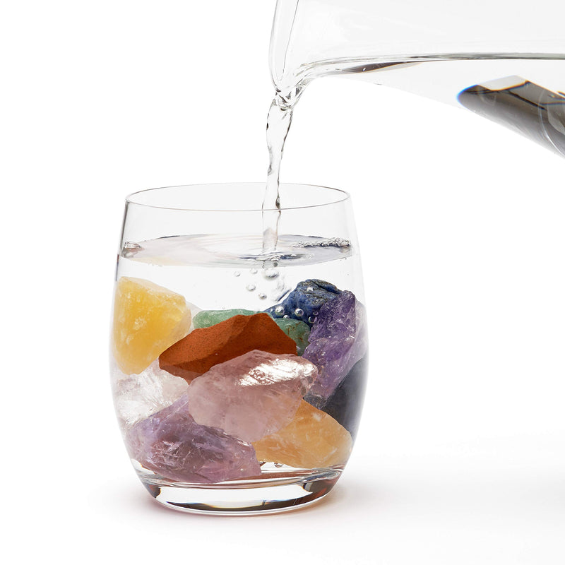Large Water Stone Mix | 100% Natural Stones | Healing Stones Set With The 7 Most Popular Natural Stones | 300 G Precious Stones For Drinking Water | Premium Water Stones For Water Treatment - NewNest Australia