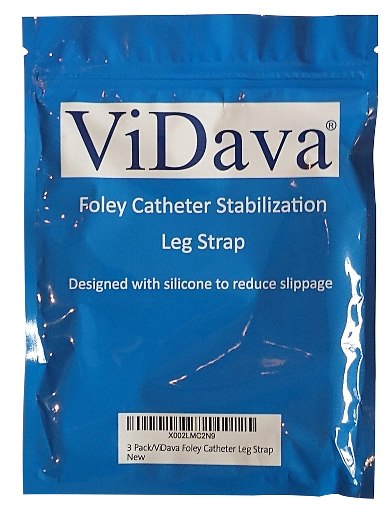 ViDava 3 Pack Foley Catheter Leg Strap, with Silicone to Reduce Slipping, Secure Your Urinary Catheter with ViDava Catheter Straps 23" Long x 2" Wide - NewNest Australia