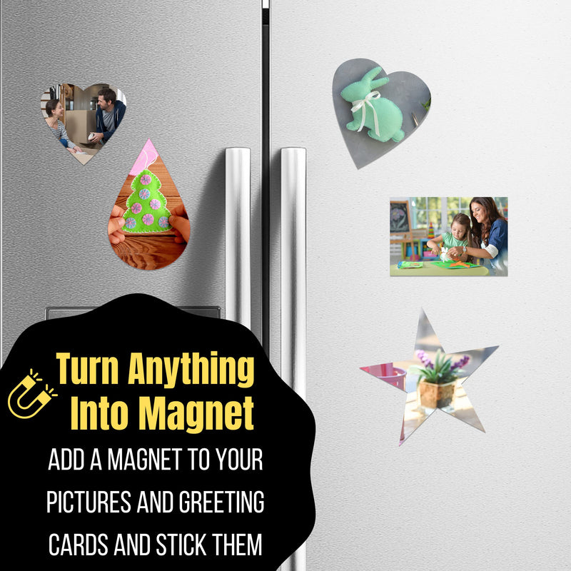 Mr. Pen- Adhesive Magnetic Sheets, 4" x 6", 10 Pack, Magnetic Sheets with Adhesive Backing, Magnetic Sheets, Flexible Magnetic Sheet, Picture Magnets, Cuttable Magnetic Sheets. - NewNest Australia