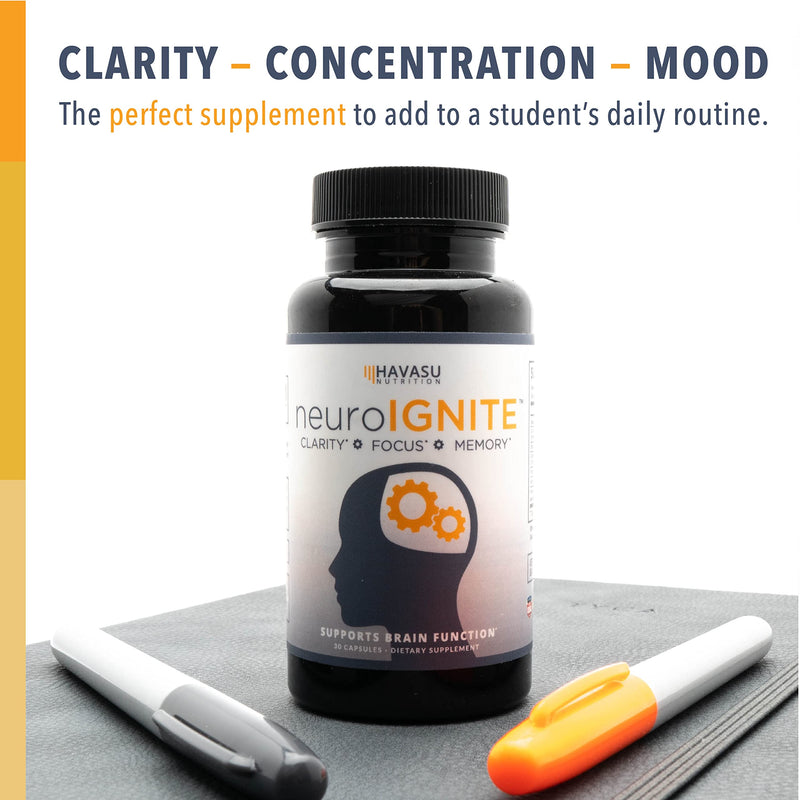 Nootropics Brain Performance Supplement for Memory, Focus and Clarity with St. John's Wort for Brain Boost 30 Count (Pack of 1) - NewNest Australia
