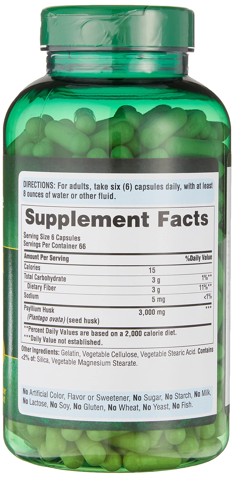Puritan's Pride Psyllium Husks 500 Mg, Supports Digestive and Colon Health, 400 ct, by Puritan's Pride - NewNest Australia