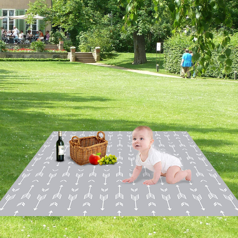 51" Splat Mat for Under High Chair/Arts/Crafts, WOMUMON Baby Washable Spill Mat Waterproof Anti-Slip Floor Splash Mat, Portable Play Mat and Table Cloth (Arrow, 51") Arrow - NewNest Australia
