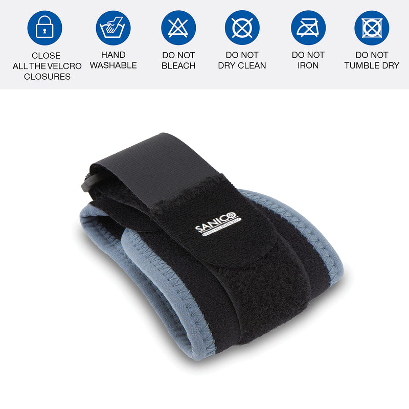 Sanico Wrist Support - Elastic Compression Support - Orthopedic Neoprene Support For Stability, Relief, Blood Circulation - Double-Sided Breathable - 25 X 0.3 X 7 Cm - NewNest Australia