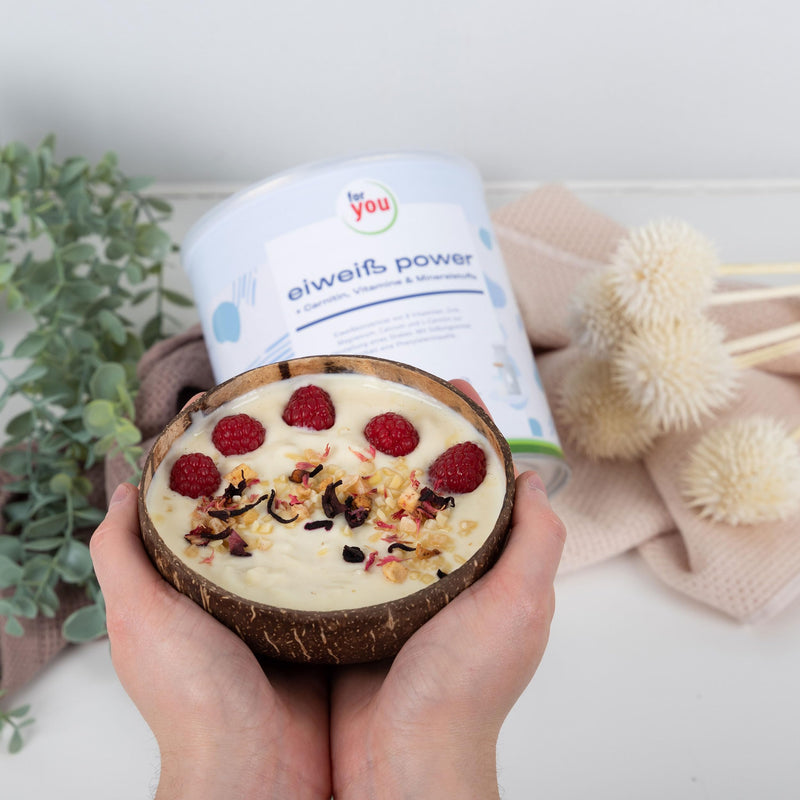 Power Protein According To Dr. Strunz With Free Shaker I Highly Soluble, Creamy Multi-Component Protein: Whey, Soy, Milk, Chicken Egg Protein + L-Carnitine Vitamins Minerals I Cs 156 (Pure) - NewNest Australia