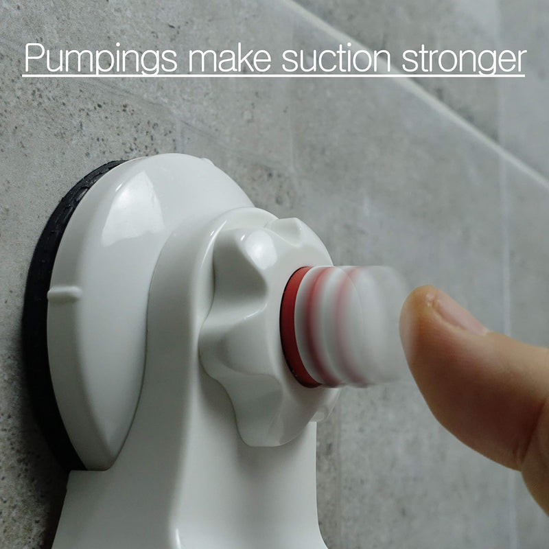Pump&fix 45 Degrees Adjustable Handheld Shower Head Holder Suction Cup Wall Mount Bracket - NewNest Australia