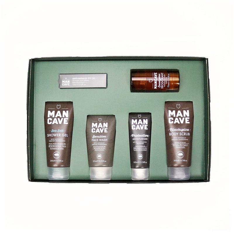 ManCave Discovery Gift Set - 6 Natural Grooming Essentials - For Men - NewNest Australia