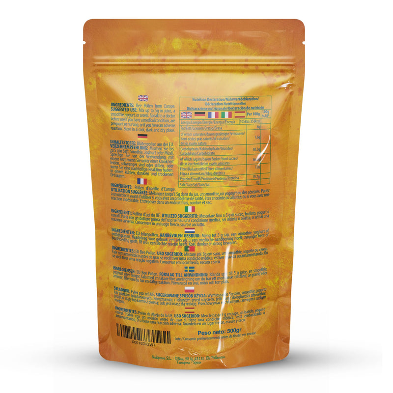 Pollen (EU) 500 g - 100% natural. Waste-free bee pollen. pollen. Bee pollen is a source of proteins, amino acids, lipids, vitamins and minerals. - NewNest Australia