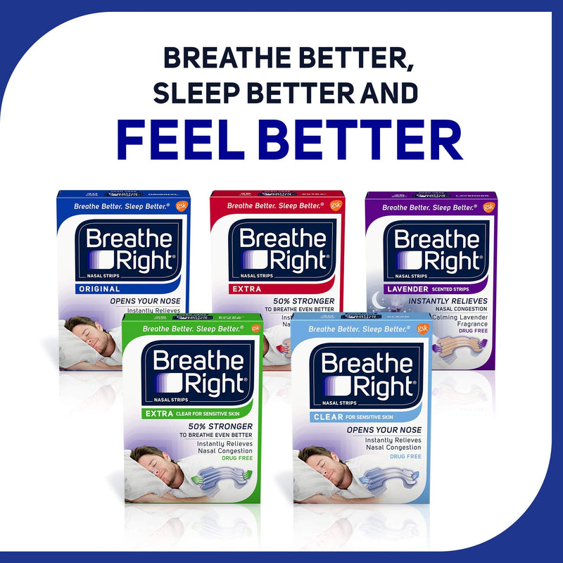 Breathe Right Original Tan Small/Medium Drug-Free Nasal Strips for Nasal Congestion Relief 30 Count (Pack of 2) - NewNest Australia