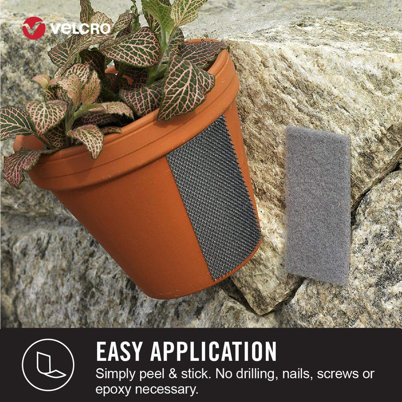VELCRO Brand Outdoor Heavy Duty Strips | 4 x 1 Inch Pk of 10 | Holds 15 lbs | Black Extreme Hook and Loop Tape Industrial Strength Adhesive | Weather Resistance for Rough Surfaces (91841) 4in x 1in (10Pk) - NewNest Australia