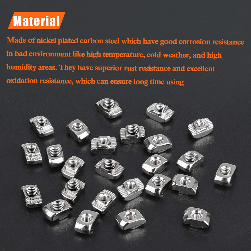 HELIFOUNER 240 Pieces 2020 Series T Nuts, M3 M4 M5 T Slot Nut Assortment Kit - NewNest Australia