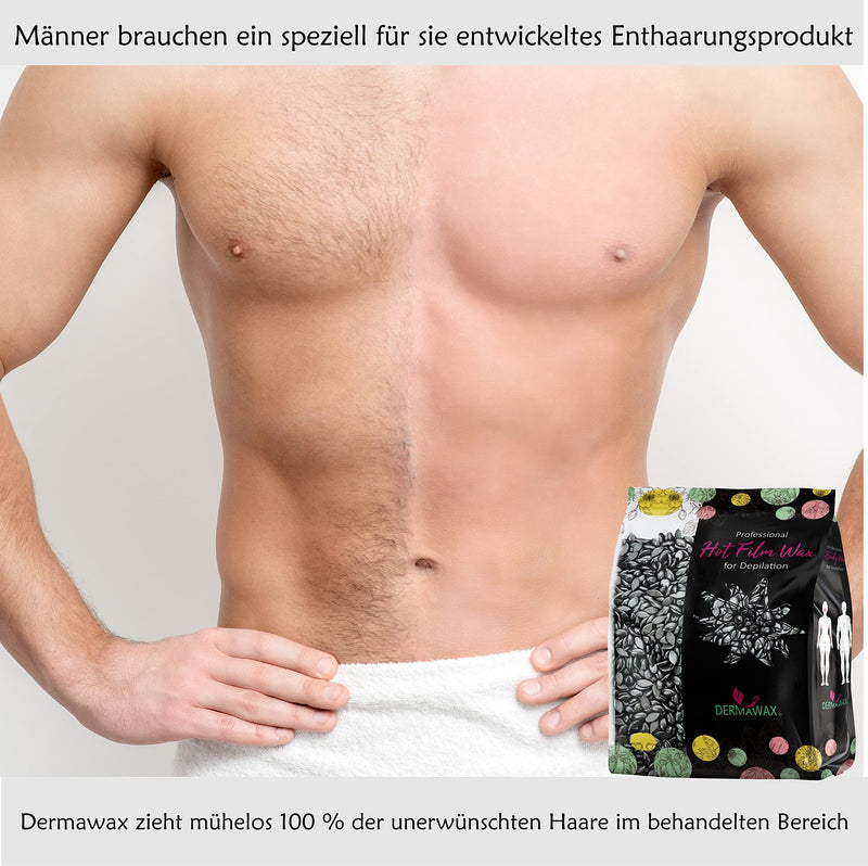 Dermawax Black Wax Hot Wax Waxing Beads Wax Beads For Full Body Hair Removal For Men And Women Brazilian Waxing Face Back Arms Legs Bikini Zone Ears Nose Hair Removal (500 Grams) 500 G (Pack Of 1) - NewNest Australia